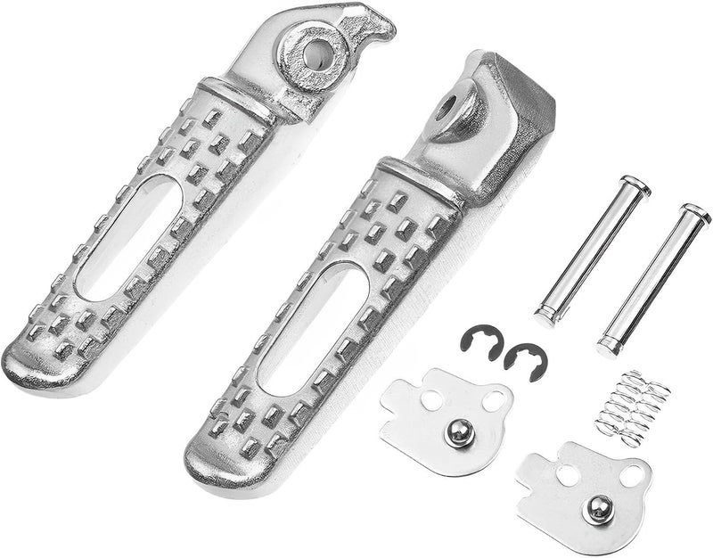 VPZMT Front Rear Foot Pegs/Footrest for Honda 2004-2012 CBR1000RR, 2003-2006 CBR600RR, 2008-2012 CB1000R Models (Front +Rear-White) - Image 4